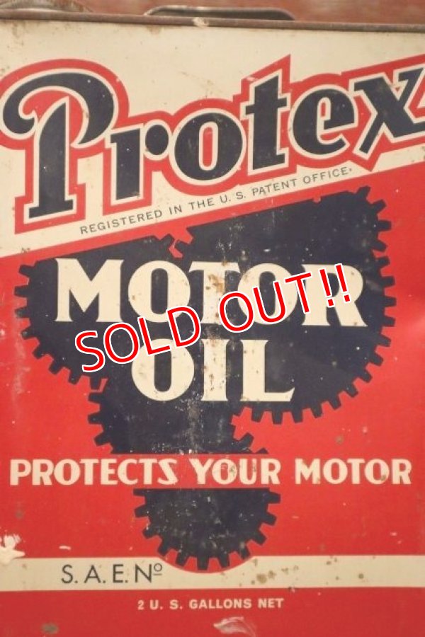 画像2: dp-240508-29 Protex MOTOR OIL 2 U.S. GALLONS CAN