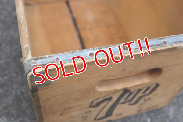 画像10: dp-240604-10 SEVEN UP 7up / 1960's Wood Box