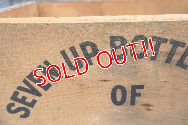 画像4: dp-240604-10 SEVEN UP 7up / 1960's Wood Box