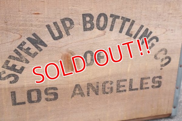 画像4: dp-240604-11 SEVEN UP 7up / 1970's Wood Box