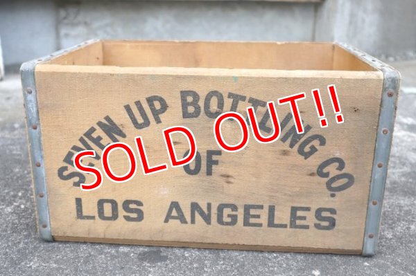 画像3: dp-240604-10 SEVEN UP 7up / 1960's Wood Box