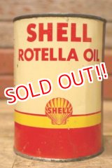 画像: dp-240611-10 SHELL / ROTELLA OIL 〜1950's One U.S. Quart Can