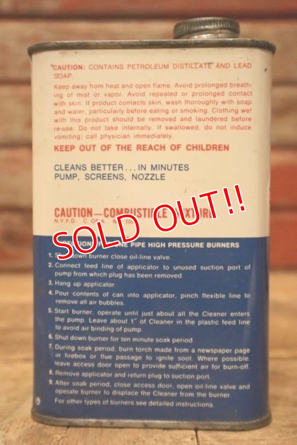 画像3: dp-240207-07 Mobil / 1970's〜 oil burner cleaner One Pint Can