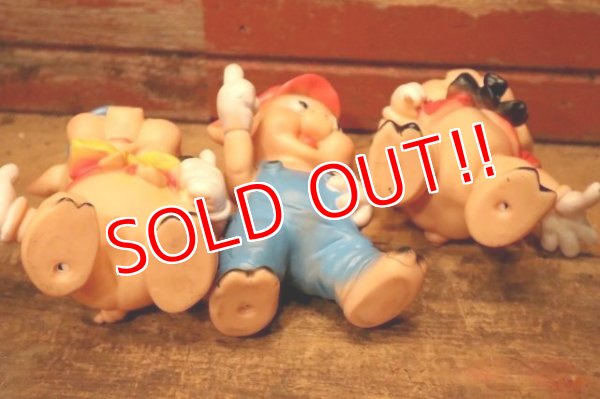 画像9: ct-240418-15 Three Little Pigs / 1960's Rubber Doll Set