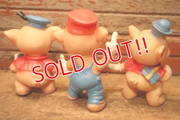 画像7: ct-240418-15 Three Little Pigs / 1960's Rubber Doll Set