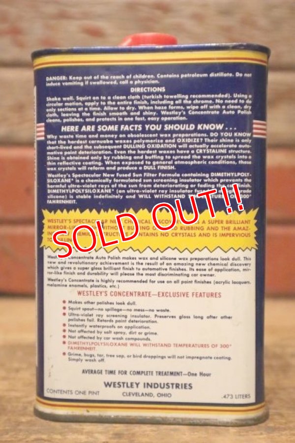 画像2: dp-240207-07 WESTLEY INDUSTRIES, INC. / Westley's AUTO POLISH CAN