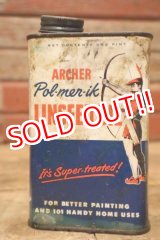 画像: dp-231016-56 ARCHER-DANIELS-MIDLAND COMPANY / 1950's ARCHER LINSEED OIL CAN