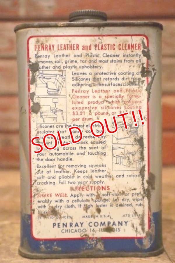 画像3: dp-240508-75 PENRAY LEATHER AND PLASTIC CLEANER CAN