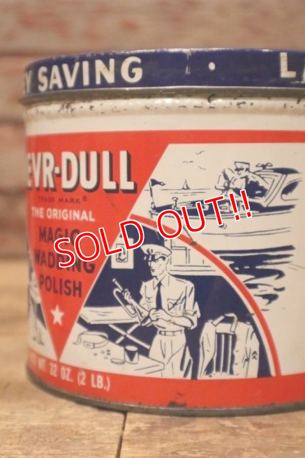 画像3: dp-240508-126 THE GEORGE BASCH CO. 1940's NEVR-DULL MAGIC WADDING POLISH CAN