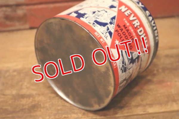 画像9: dp-240508-126 THE GEORGE BASCH CO. 1940's NEVR-DULL MAGIC WADDING POLISH CAN