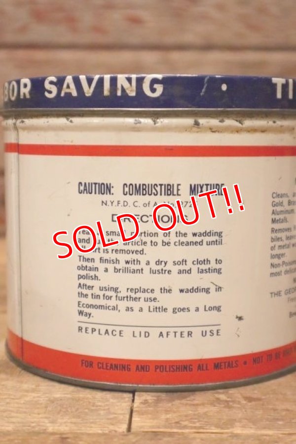 画像4: dp-240508-126 THE GEORGE BASCH CO. 1940's NEVR-DULL MAGIC WADDING POLISH CAN