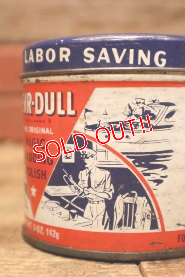 画像3: dp-240508-126 THE GEORGE BASCH CO. 1940's NEVR-DULL MAGIC WADDING POLISH CAN