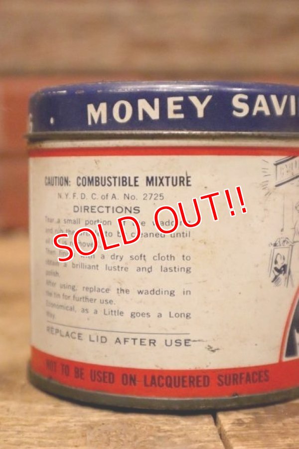 画像5: dp-240508-126 THE GEORGE BASCH CO. 1940's NEVR-DULL MAGIC WADDING POLISH CAN