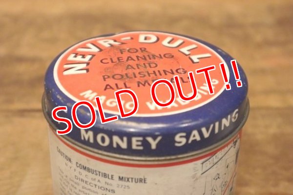 画像6: dp-240508-126 THE GEORGE BASCH CO. 1940's NEVR-DULL MAGIC WADDING POLISH CAN