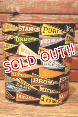 画像: dp-240718-06 HARVELL 1950's-1960's College Pennant Trash Can