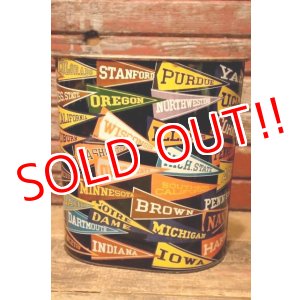 画像: dp-240718-06 HARVELL 1950's-1960's College Pennant Trash Can