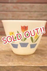 画像: kt-230809-05 Fire-King / 1950's Ivory Tulip Grease Jar