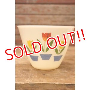 画像: kt-230809-05 Fire-King / 1950's Ivory Tulip Grease Jar