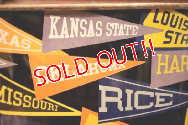 画像5: dp-240718-06 HARVELL 1950's-1960's College Pennant Trash Can