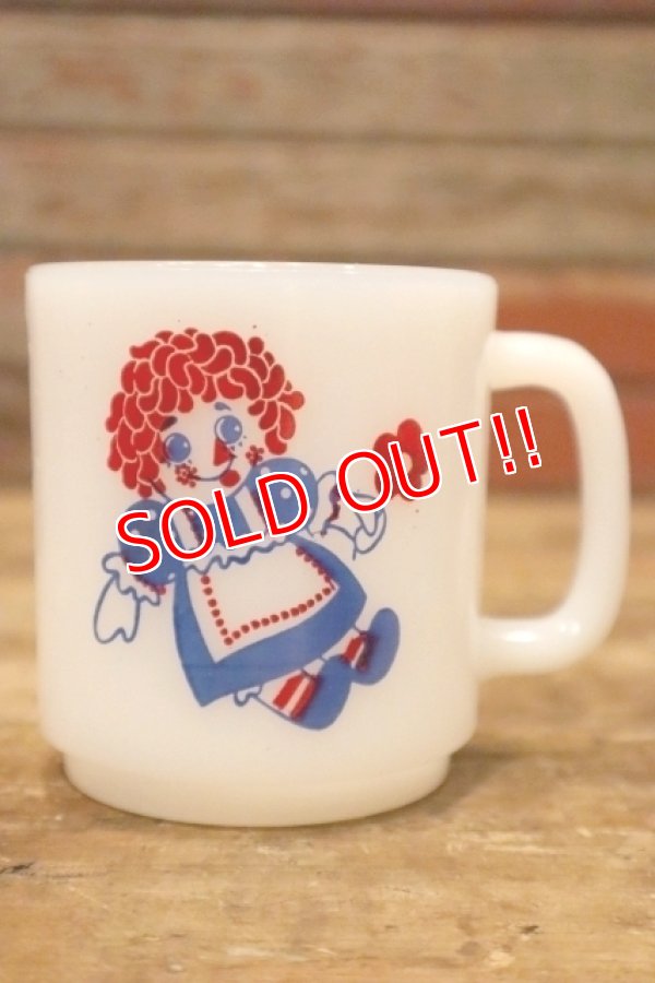 画像1: kt-230809-06 RAGGEDY ANN ANDY / Glasbake 1960's Mug
