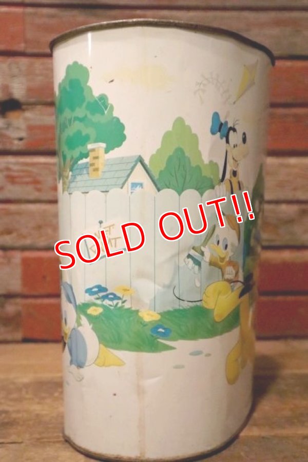画像13: ct-240605-24 Walt Disney Character's 1970's Tin Trash Can