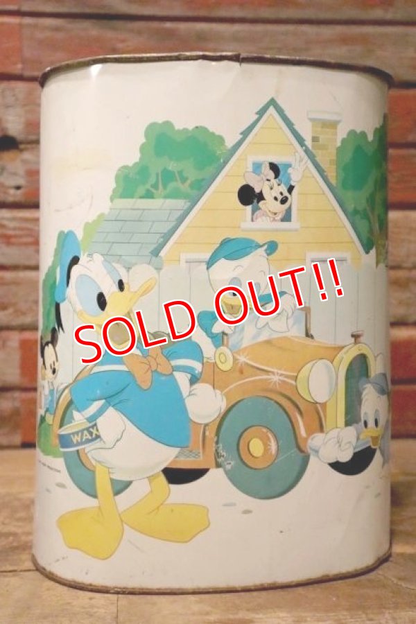 画像6: ct-240605-24 Walt Disney Character's 1970's Tin Trash Can