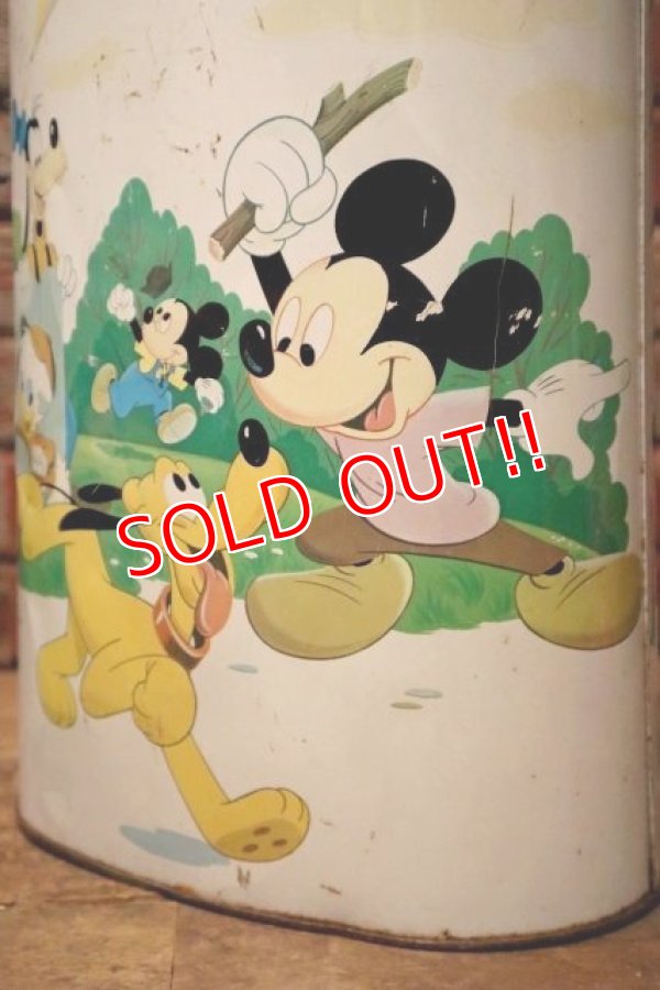 画像2: ct-240605-24 Walt Disney Character's 1970's Tin Trash Can