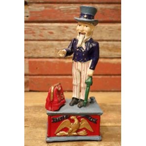 画像: ct-240623-03 Uncle Sam / 1940's-1950's Cast Iron Mechanical Bank