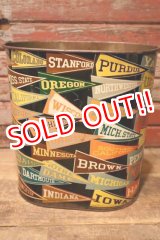 画像: dp-240611-11 HARVELL 1950's-1960's College Pennant Trash Can