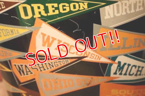 画像5: dp-240611-11 HARVELL 1950's-1960's College Pennant Trash Can