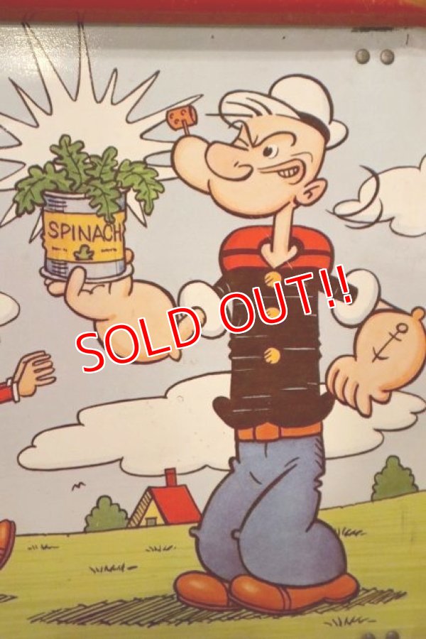 画像2: ct-220901-13 Popeye / 1976 Kid's Tin Table