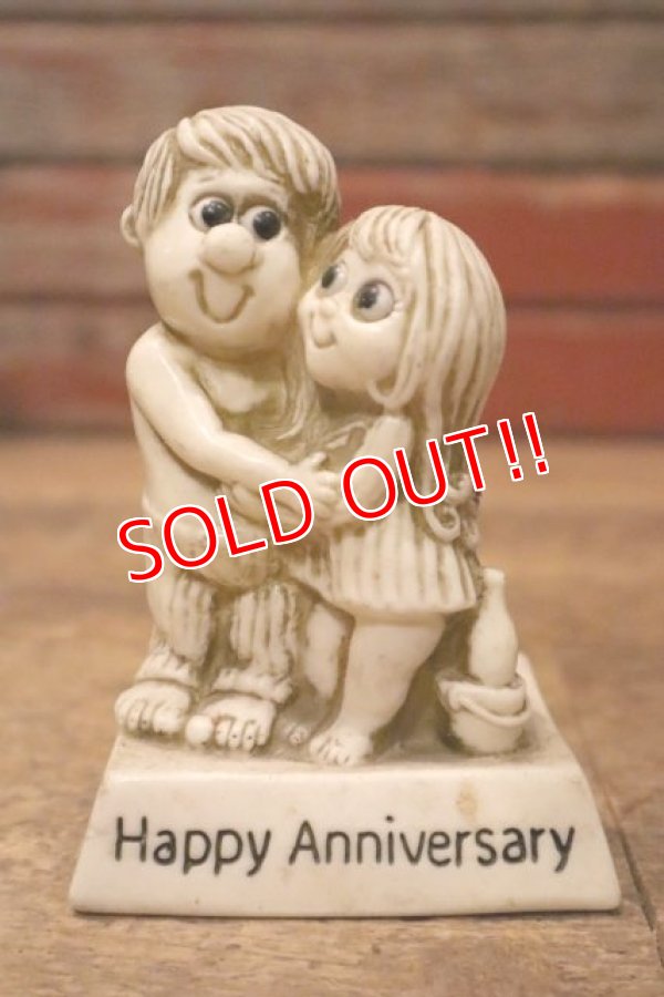 画像1: ct-220901-15 RUSS BERRIE 1976 Message Doll "Happy Anniversary"