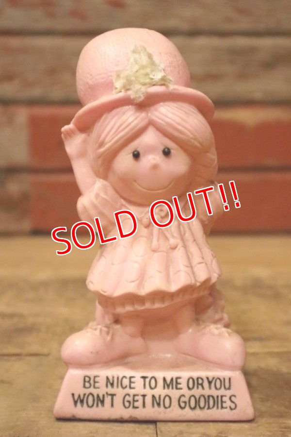 画像1: ct-220901-15 R & W BERRIES 1970s Message Doll "BE NICE TO ME OR YOU WON'T GET NO GOODIES"