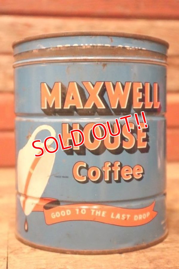 画像3: dp-240814-39 MAXWELLHOUSE COFFEE 1950's Tin Can