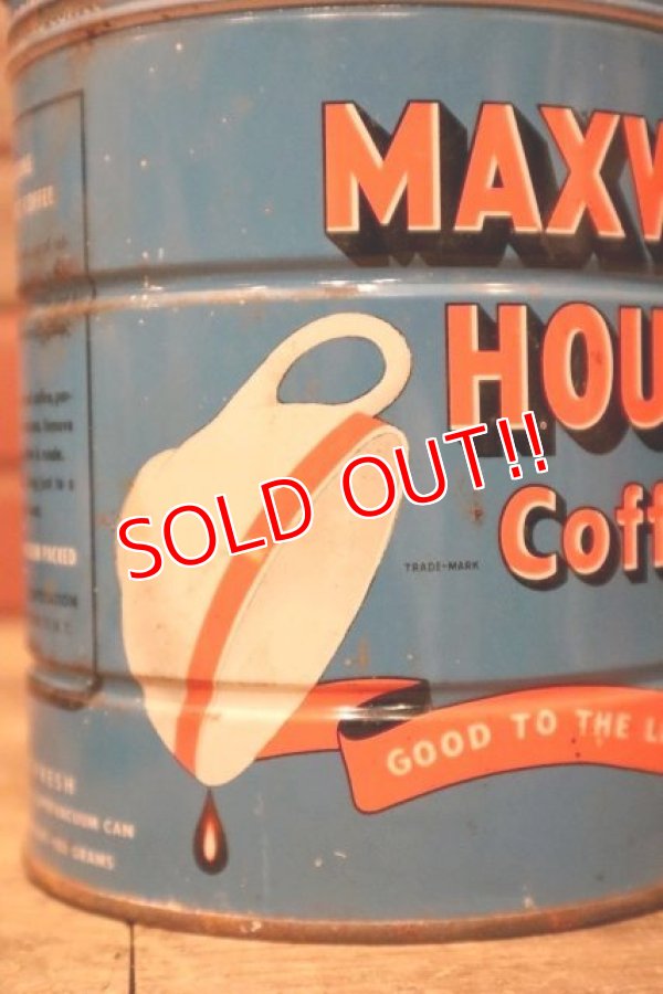 画像2: dp-240814-39 MAXWELLHOUSE COFFEE 1950's Tin Can