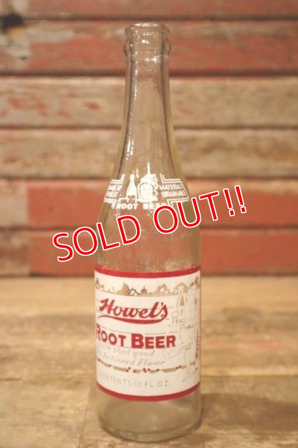 画像1: dp-240814-09 Howel's ROOT BEER 1950's-1960's 12 FL. OZ. Bottle