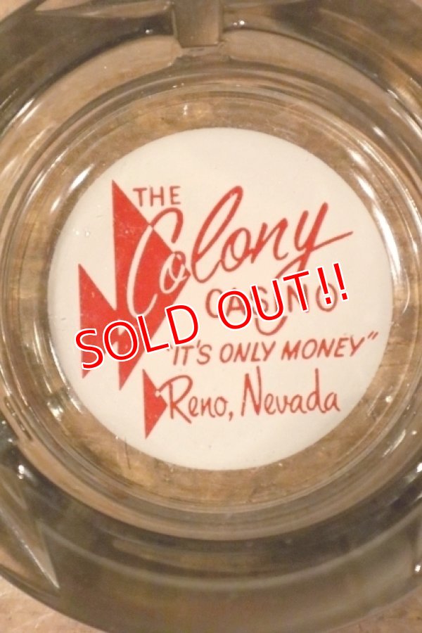 画像1: dp-240814-55 THE Colony CASINO / Vintage Glass Ashtray