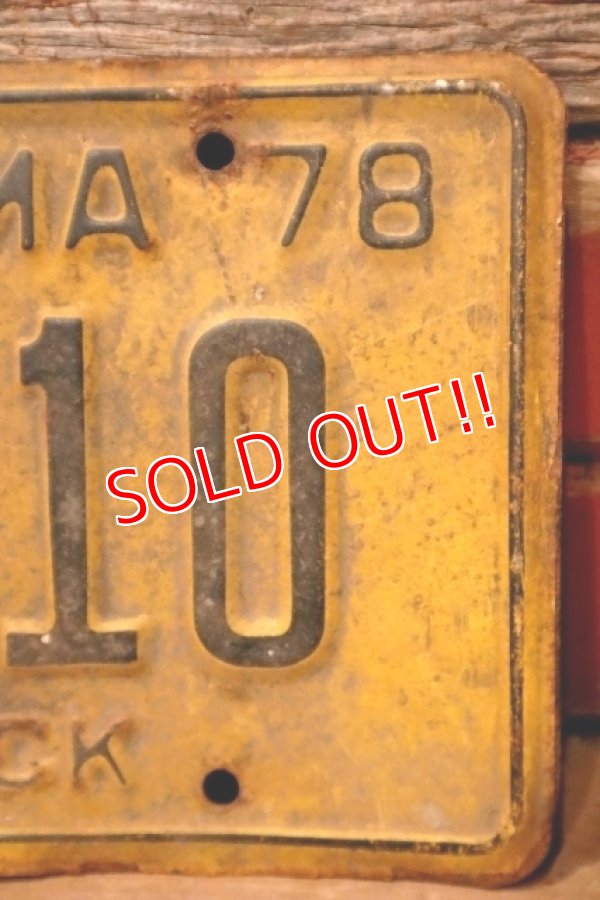 画像4: dp-230601-21 License Plate 1978 OKLAHOMA "MOF-410"