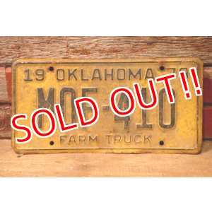 画像: dp-230601-21 License Plate 1978 OKLAHOMA "MOF-410"