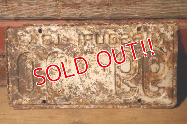 画像5: dp-230601-21 License Plate 1947 MISSOURI "99-780"