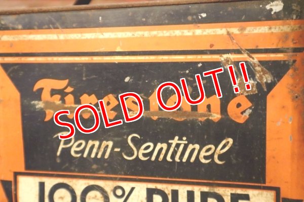 画像4: dp-240911-59 Firestone 1940's 100% PURE PENNSYLVANIA MOTOR OIL TWO U.S. GALLONS CAN