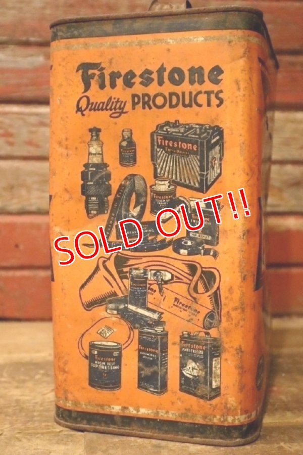 画像7: dp-240911-59 Firestone 1940's 100% PURE PENNSYLVANIA MOTOR OIL TWO U.S. GALLONS CAN