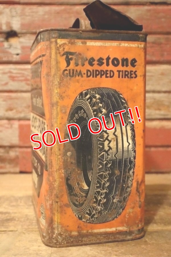 画像6: dp-240911-59 Firestone 1940's 100% PURE PENNSYLVANIA MOTOR OIL TWO U.S. GALLONS CAN