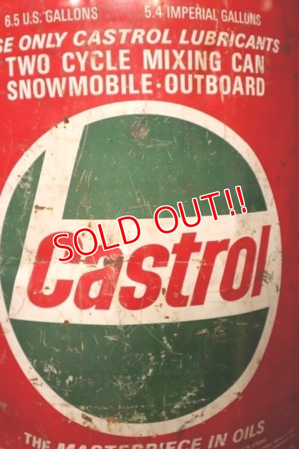 画像2: dp-240911-48 Castrol / 1970's〜 6.5 U.S. GALLONS OIL CAN
