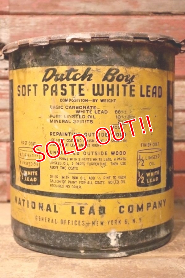 画像3: dp-240911-76 Dutch Boy / 1950's-1960's SOFT PASTE WHITE LEAD 100 LBS. NET Bucket