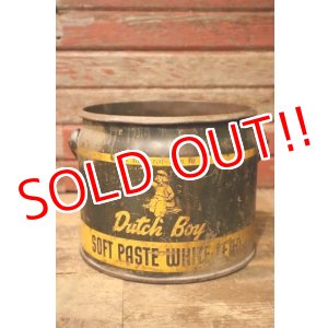 画像: dp-240911-77 Dutch Boy / 1950's-1960's SOFT PASTE WHITE LEAD 50 LBS. NET Bucket