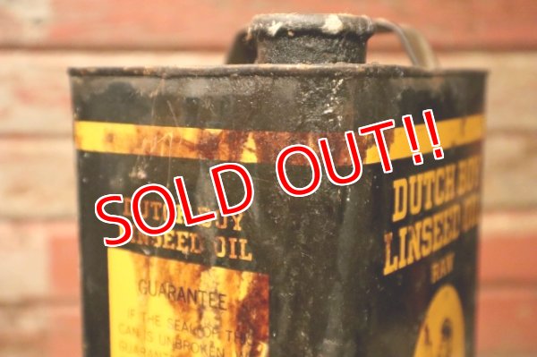 画像5: dp-240911-84 Dutch Boy / 1940's LINSEED OIL 7 1/2 LBS. Can
