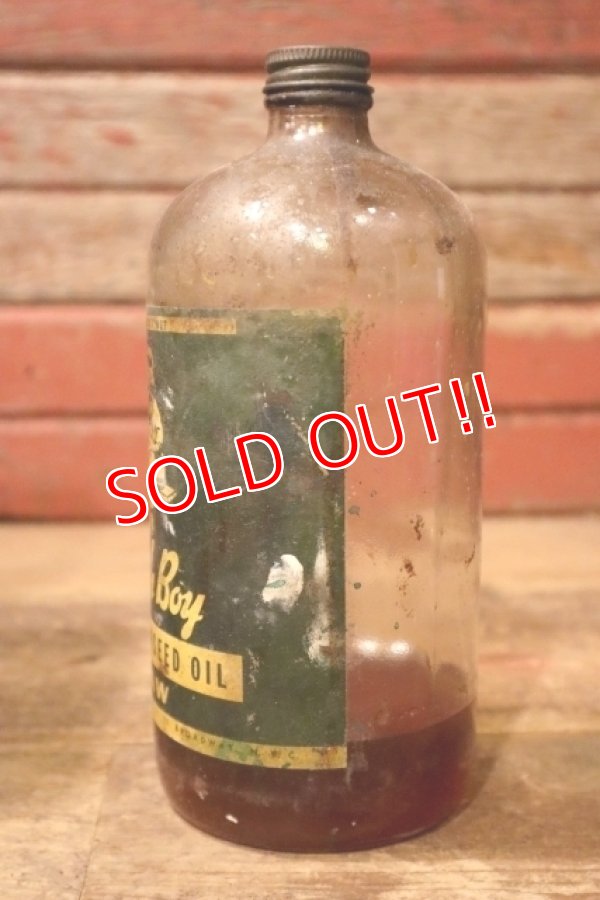 画像4: dp-240911-86 Dutch Boy / 1950's-1960's PURE LINSEED Bottle