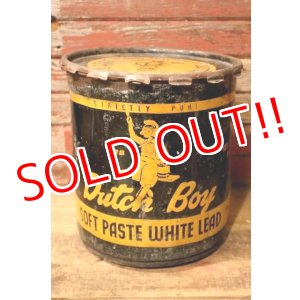 画像: dp-240911-76 Dutch Boy / 1950's-1960's SOFT PASTE WHITE LEAD 100 LBS. NET Bucket