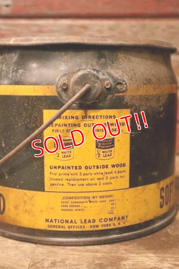 画像5: dp-240911-77 Dutch Boy / 1950's-1960's SOFT PASTE WHITE LEAD 50 LBS. NET Bucket